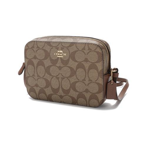 【国内现货】COACH/蔻驰 女士迷你款涂层帆布/配皮单肩斜挎包相机包 91677 商品图6