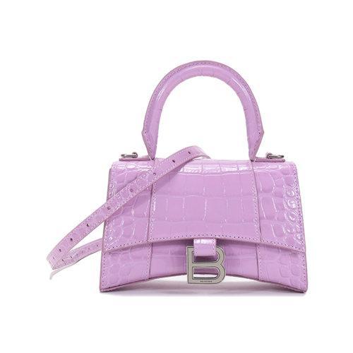 【国内现货】Balenciaga/巴黎世家 女士牛皮HOURGLASS超小号手提单肩斜挎包 592833 1LR6Y 商品图5