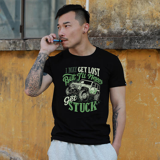 2022FB自由基地牧马人潮流印花图案短袖T恤夏季休闲团队定制半袖T NMT-1813 商品图0