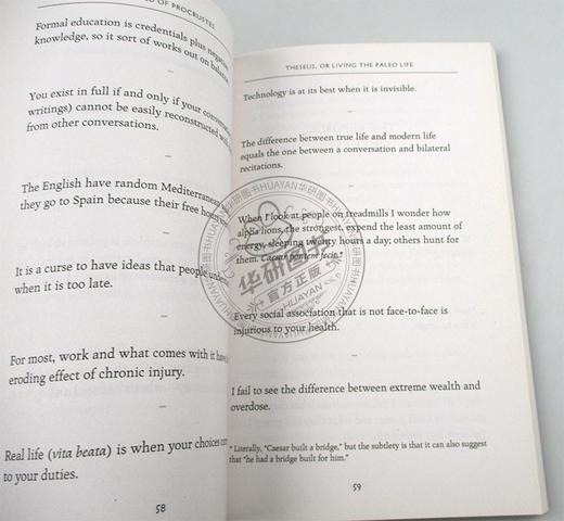 随机生存的智慧 黑天鹅语录 英文原版 The Bed of Procrustes 人生格言警句 成功励志书籍 黑天鹅作者塔勒布 进口英语书 商品图1