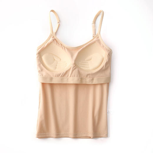 【带胸垫 二件减10元】长款棉吊带背心打底防走光文胸女无钢圈聚拢上托抹胸  JX 000 9988 商品图6