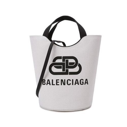 Balenciaga/巴黎世家【21秋冬新款】 女士织物手提单肩斜挎包水桶包托特包M码 599332 2HH13 商品图5