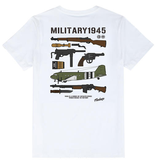 2022FB战术军风系列MILITARY1945图案印花军迷户外休闲T恤夏装汗T NMT-1818 商品图4