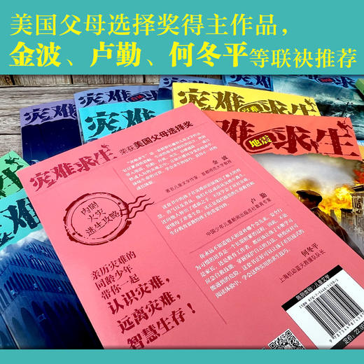 灾难求生儿童小说系列14册 赠送蓝天救援队手册+救生钥匙链+保温毯 商品图5