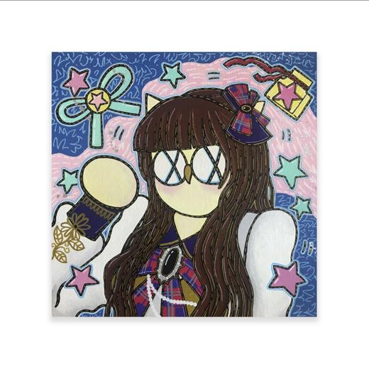 歪歪《pink love - 朱苓》画芯 随机版号 商品图1