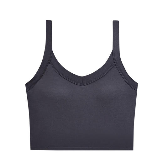 【带胸垫】 二件减10元辣妹纯色吊带背心一体式胸垫外穿上衣无钢圈细带打底抹胸 JX 000 99106 商品图5