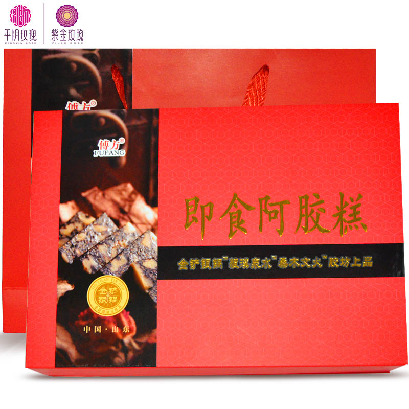 即食阿胶糕礼盒300g*2铁盒款