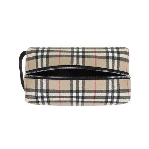 BURBERRY/博柏利【22春夏新款】男女通用款聚氨酯/织物/皮革手拿包旅行收纳袋 80495901 商品图4