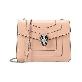 【国内现货】BVLGARI/宝格丽 2021款 女士小号SERPENTI FOREVER系列牛皮蛇头扣单肩斜挎包 290466
