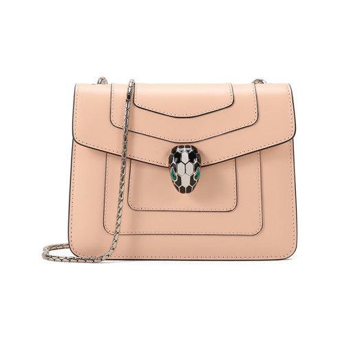 【国内现货】BVLGARI/宝格丽 2021款 女士小号SERPENTI FOREVER系列牛皮蛇头扣单肩斜挎包 290466 商品图0