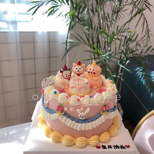 小羊小兔子小老鼠立体小动物手绘复古蛋糕-低糖处理无添加 商品图5