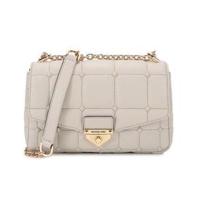 【高圆圆同款】Michael Kors/迈克·科尔斯 2021款 MK女包 SOHO系列羊皮铆钉装饰手提单肩斜挎包 30S1G1SL3L