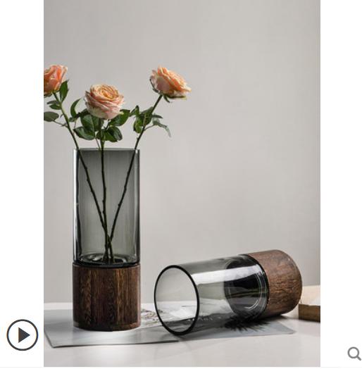 简约现代创意轻奢花瓶--圆木直筒 商品图4