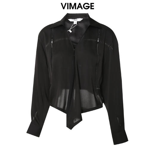 VIMAGE/纬漫纪春季新款时尚休闲抽绳小上衣V1713313 商品图5