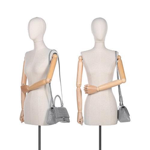 【国内现货】Balenciaga/巴黎世家 2021款 女士牛皮革Hourglass手提单肩斜挎包沙漏包小号 593546 1LR6Y 商品图4