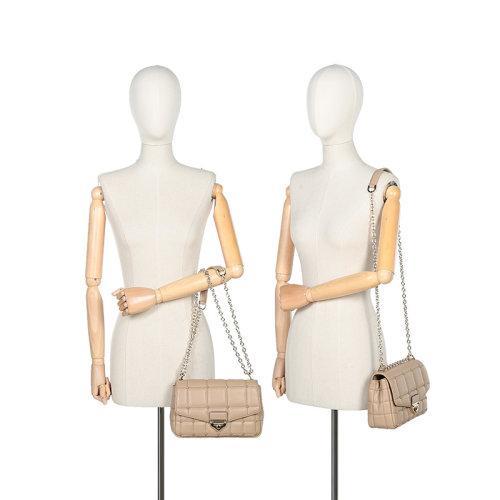 【高圆圆同款】Michael Kors/迈克·科尔斯 2021款 MK女包 SOHO系列皮革铆钉装饰手提单肩斜挎包 30T1L1SL3L 商品图4