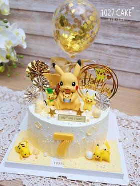 1027CAKE | 宠物小精灵  主题蛋糕 皮卡丘