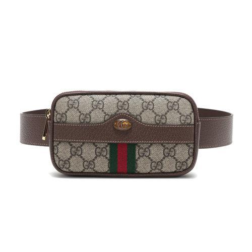 【国内现货】GUCCI/古驰 女士Ophidia系列人造帆布/配皮iPhone保护套腰包单肩斜挎包51930896IWS 商品图0