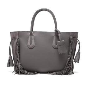 Longchamp/珑骧 女士Pénélope系列牛皮中号流苏手提包 1295 HLU