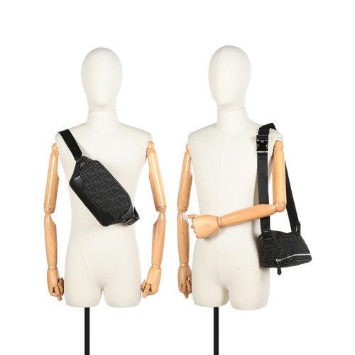 FENDI/芬迪【21秋冬新款】男士织物/配皮单肩斜挎包腰包 7VA526 AG0M 商品图4