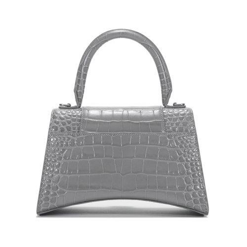 【国内现货】Balenciaga/巴黎世家 2021款 女士牛皮革Hourglass手提单肩斜挎包沙漏包小号 593546 1LR6Y 商品图2