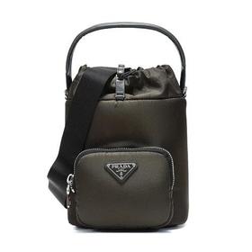 【现货秒发】PRADA/普拉达  女士单肩包 织物水桶包手提 1BE026 2CKI F099H V OOO
