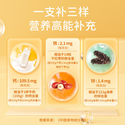 康恩贝儿童钙铁锌口服液青少年补锌补钙90支装 商品图4