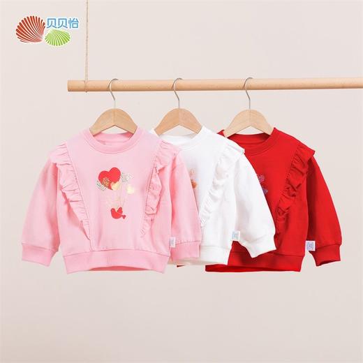 贝贝怡童装女童卫衣可爱甜美卡通动漫高档网红新款卫衣套头上衣 商品图4