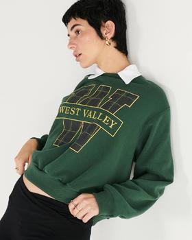 复古学院风get！Hollister 女款卫衣特价￥399直邮到手！