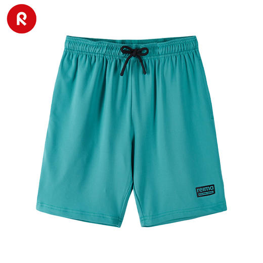 reima男孩儿童大童短裤新款休闲舒适字母运动纯色抽绳裤子 商品图4