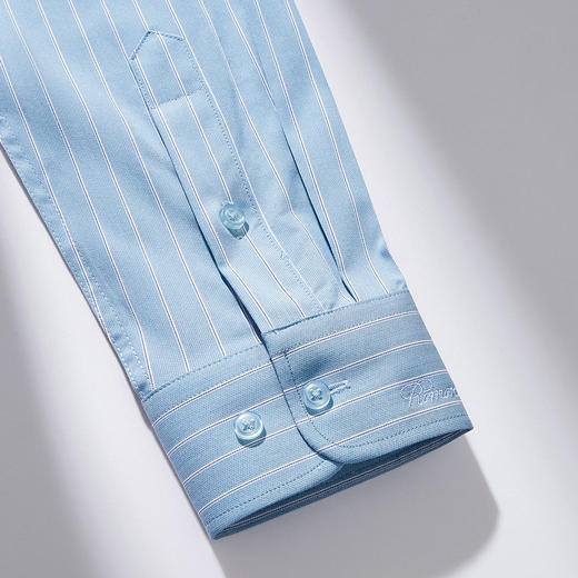 【定制刺绣款】罗蒙莫代尔长袖衬衫男士商务休闲通勤百搭男士长袖衬衣 商品图10