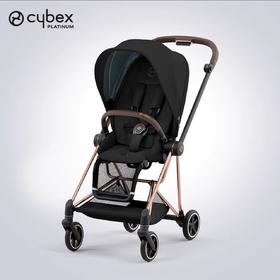 Cybex mios 3婴儿推车 玫瑰金车架+典雅黑布套
