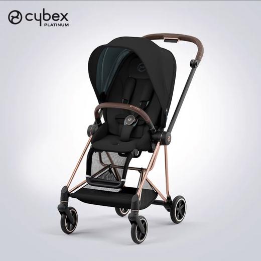 Cybex mios 3婴儿推车 玫瑰金车架+典雅黑布套 商品图0