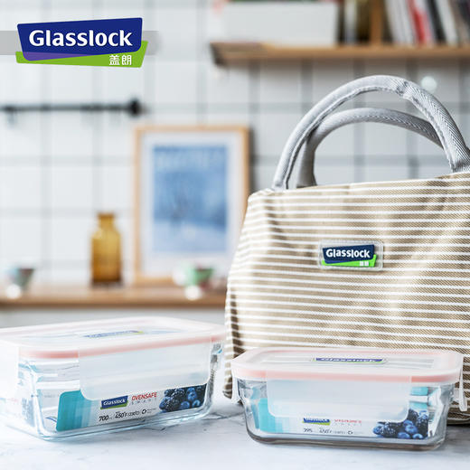 glasslock韩国进口耐热钢化玻璃保鲜盒两件套（带包） 商品图5