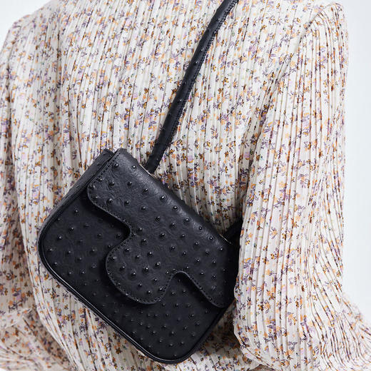 LILY2022夏季新款女装小众马鞍包腋下包122200BZ401 商品图1