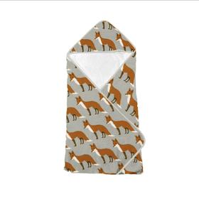 Milkbarn有机棉儿童连帽浴巾-橙色狐狸