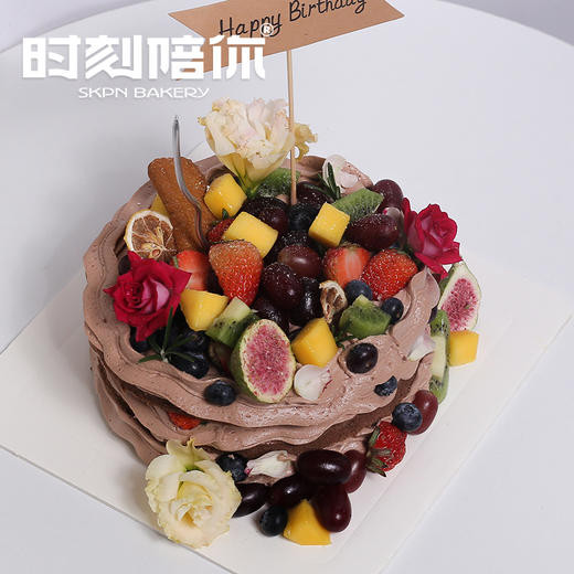 伊甸园 动物奶油鲜果巧克力生日蛋糕（双层鲜果夹心） 商品图1