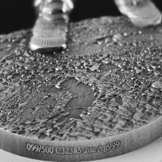 【双十一特价】宇航员银币！异形高浮雕，纪念人类首次登月 商品图5