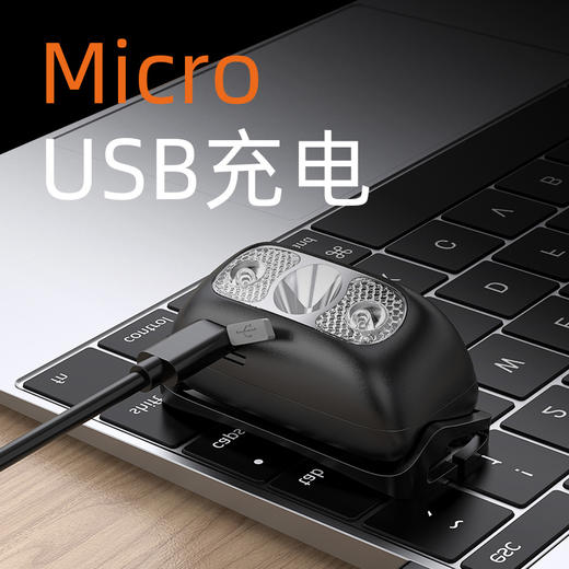 SUPERFIRE神火HL05-E头灯强光感应充电超轻小号长续航户外头戴式HL05-G夜钓钓鱼灯 商品图3