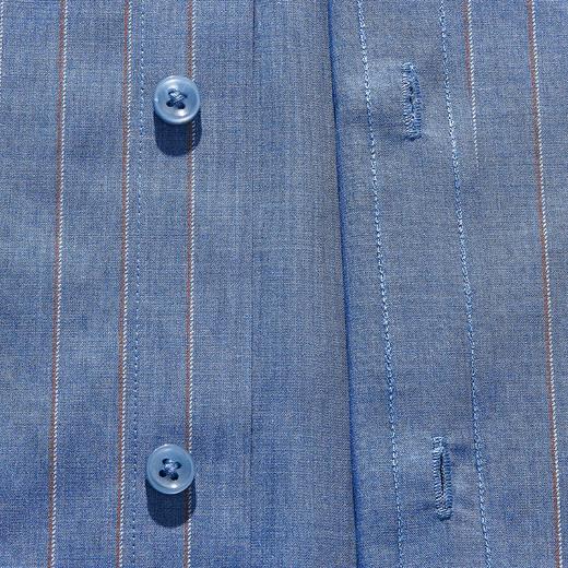 【定制刺绣】罗蒙莫代尔长袖衬衫男时尚条纹商务通勤百搭男衬衣 商品图9