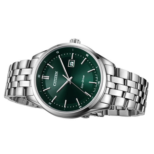 西铁城日本官方正品休闲商务夜光显示钢带防水光动能手表男BM7569-89X 商品图7