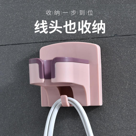 吹风机架免打孔家用浴室卫生间置物架收纳架壁挂电吹风架风筒架子国庆清明出游 商品图2
