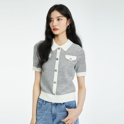 PRICH小香风套头针织衫PRKWC2301M 商品图1