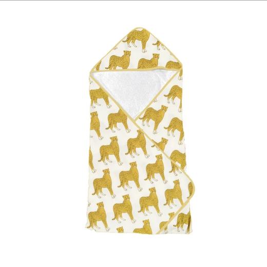 Milkbarn有机棉儿童连帽浴巾猎豹 商品图0