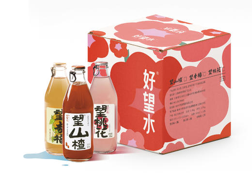 【已下市】好望水3种口味组合装（望山楂/望桃花/望杏福300ml各2瓶） 商品图2