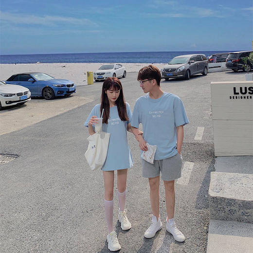 2022新春夏亲子装一家三四口小熊母子母女妈妈裙婴儿爬服短袖T恤国庆清明出游 商品图3