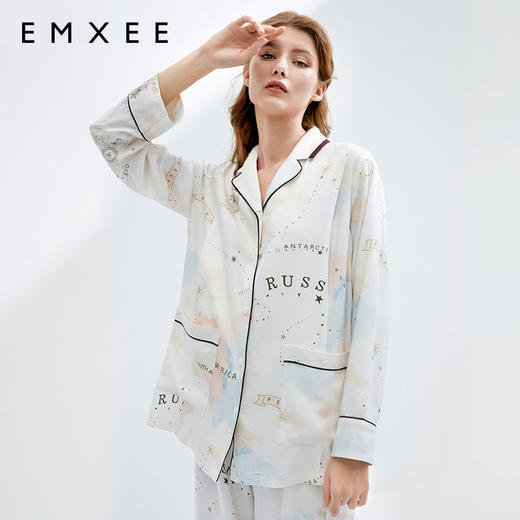 【月子服专场】嫚熙孕妇睡衣春秋5月份产妇产后哺乳家居服地图款月子服 商品图3