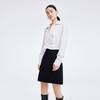 LILY2022夏季新款女装小众设计肌理感短款长袖白衬衫122200C8139 商品缩略图1