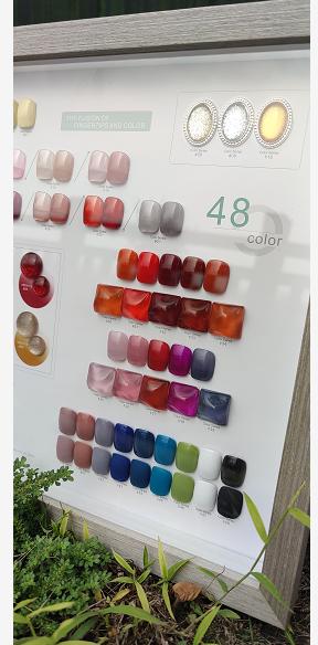 蜜桃箔金48色套装（底胶.封层.加固+刷好色板    新旧色板相框随机发） 商品图3