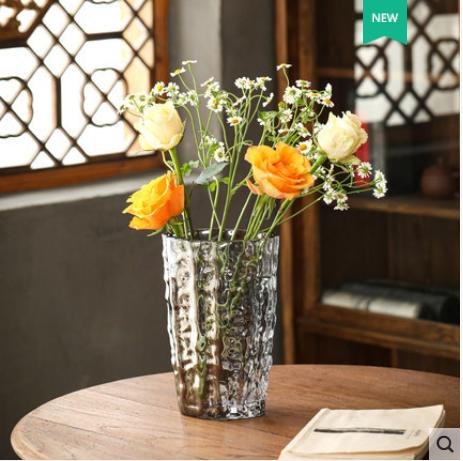 欧式简约现代创意冰冻玻璃花瓶--21冰冻 商品图0